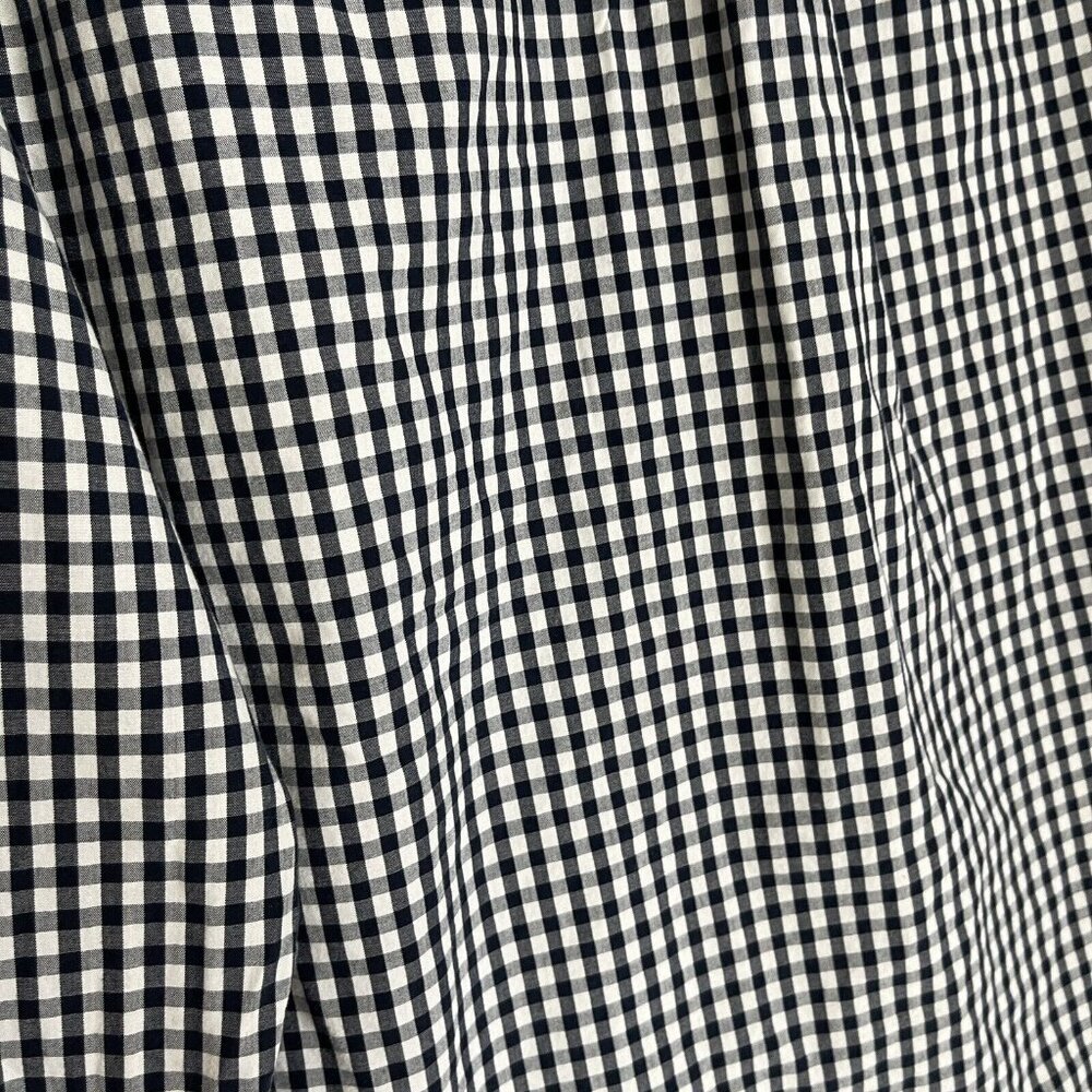 Tommy Hilfiger Mens Medium Blue White Long Sleeve Gingham Plaid Coupe Classique - Picture 10 of 11